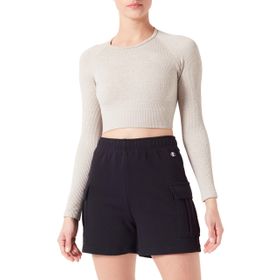 Champion Legacy Icons W-Spring Terry Siyah Kadın Bermuda Şort