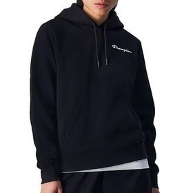Champion Legacy Yazılı Logo Kapüşonlu Siyah Kadın Sweatshirt