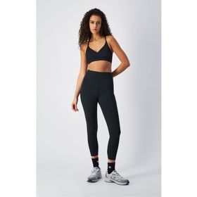 Champion M0371-KK001 Athletics Capri Leggings Siyah Kadın Tayt