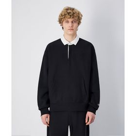 Champion Reverse Weave Core Polo Neck 220760-KK001 Siyah Erkek Sweatshirt