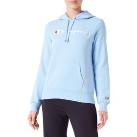 Champion Spring Terry Gök Mavi Kumaş Kapüşonlu Kadın Sweatshirt
