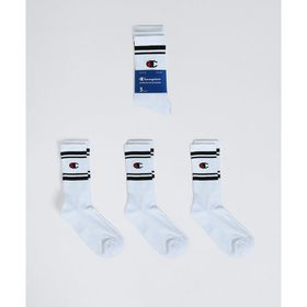 Champion U20081-WW006 Beyaz Seasonal Crew Socks 3'lü Unisex Çorap