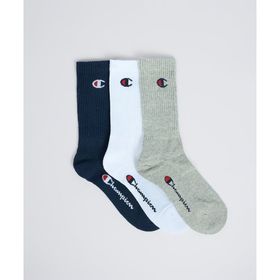 Champion U24558-BS517 Basics Crew Socks 3'lü Çok Renkli Unisex Çorap