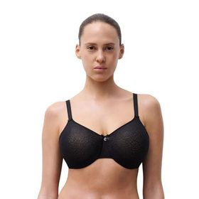 Chantelle C Magnifique Dikişsiz Astarsız Küçültücü Siyah Kadın Sütyen