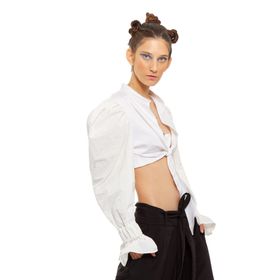 CHAOUICHE CHAZ0132 Peace Top Beyaz Kadın Tişört
