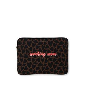 Chapters Black & Brown Hearts Working Mom Deri 13"" - 14"" Kadın Laptop Kılıfı