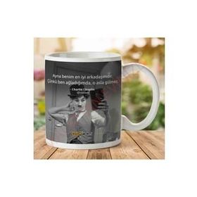 Charlie Chaplin En İyi Arkadaşım Baskılı Kupa