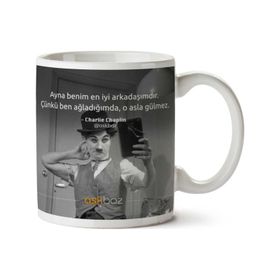 Charlie Chaplin En İyi Arkadaşım Baskılı Kupa