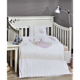 Charlotte Buby Bunny 100x150 cm Pudra Bebek Nevresim Takımı
