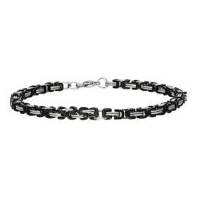 Chavin AZ68-4SY Gri Siyah Çelik 4 mm Erkek Bileklik