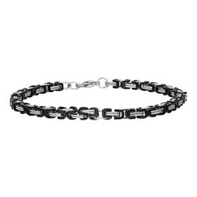 Chavin AZ68-4SY Gri Siyah Çelik 4 mm Erkek Bileklik