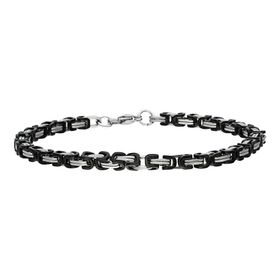 Chavin AZ68-4SY Gri Siyah Çelik 4 mm Erkek Bileklik