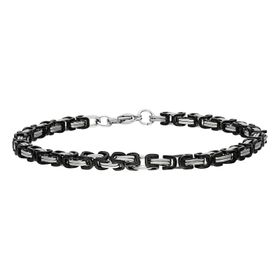Chavin AZ68-4SY Gri Siyah Çelik 4 mm Erkek Bileklik