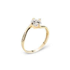 Chavin BR11-13 0.85 Carat Tek Taş Sarı Altın Yüzük