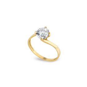 Chavin BR20-17 0.85 Carat Tek Taş Sarı Altın Yüzük
