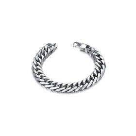 Chavin DG35 8 mm Kalın Gri Çelik Erkek Bileklik
