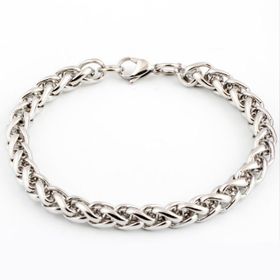 Chavin DG36 8 mm Gri Çelik Erkek Bileklik