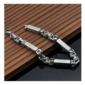 Chavin DG99SR 6 mm Kral ve Greek Desen Çelik Erkek Bileklik