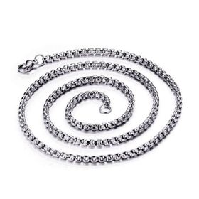 Chavin DH01 Gri 80 cm 3 mm Çelik Erkek Bijuteri Kolye