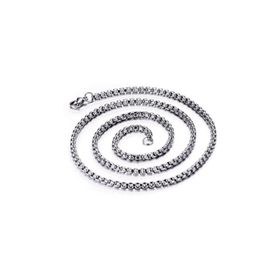Chavin DH01 Gri 80 cm 3 mm Çelik Erkek Bijuteri Kolye