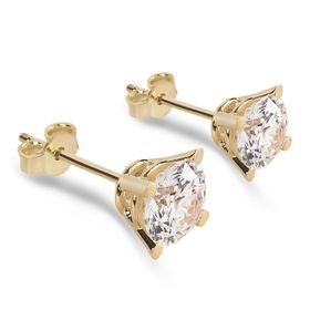 Chavin DH15SR 2 crt. Swarovski Tektaş Gümüş Küpe