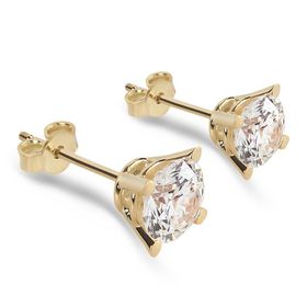 Chavin DH15SR 2 crt. Swarovski Tektaş Gümüş Küpe