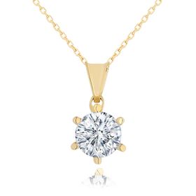 Chavin DH18SR 2 Crt Swarovski Tektaş Gümüş Kolye