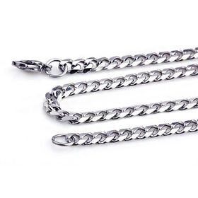 Chavin DM95 Gri 55 cm 7 mm Gürmet Çelik Erkek Bijuteri Kolye