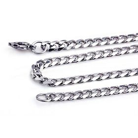 Chavin DM95 Gri 55 cm 7 mm Gürmet Çelik Erkek Bijuteri Kolye