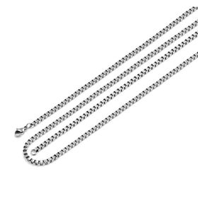 Chavin DN76 Gri 2 mm 75 cm Uzun Çelik Erkek Bijuteri Kolye