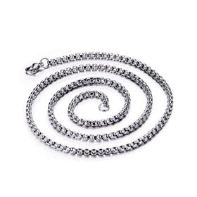 Chavin DR01 Gri 60 cm 3 mm Çelik Erkek Bijuteri Kolye