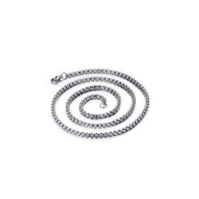 Chavin DR01 Gri 60 cm 3 mm Çelik Erkek Bijuteri Kolye