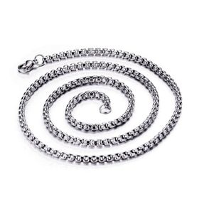 Chavin DR01 Gri 60 cm 3 mm Çelik Erkek Bijuteri Kolye