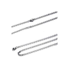 Chavin DR38-2 2 mm Gri Uzun 75 cm Çelik Erkek Zincir