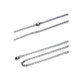Chavin DR38-4 4 mm Gri Uzun 75 cm Çelik Erkek Zincir