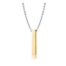 Chavin DR52 Bayan Erkek Rose Altın Kaplama Zinciri Zincir Kolye