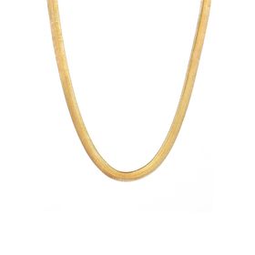 Chavin DR64-65 7 mm 65 cm Sarı Yılan Örme Kadın Zincir Kolye