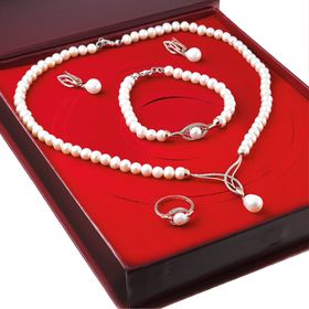 Chavin DS45 İnci Rose Gümüş Set