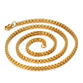 Chavin DS50 Gold Sarı 60 cm 3 mm Erkek Çelik Zincir