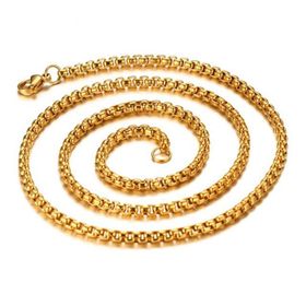 Chavin DS50 Gold Sarı 60 cm 3 mm Erkek Çelik Zincir