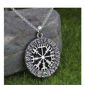Chavin DS70 Viking Rune Viking Odin Sembol Çelik Kolye