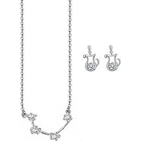 Chavin DT24X Zirkon Taşlı Kova Burç Kolye Küpe Seti