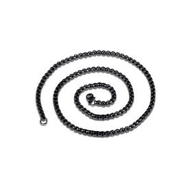 Chavin DT37 60 cm Uzun Siyah 3 mm Erkek Çelik Zincir