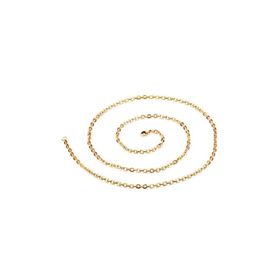 Chavin DT41 Bayan-Erkek 75 cm. 2mm. Gold ipc. Çelik Zinciri Kolye