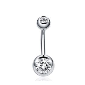 Chavin DT92 Yuvarlak Taşlı Göbek Piercing