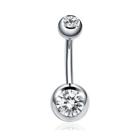 Chavin DT92 Yuvarlak Taşlı Göbek Piercing