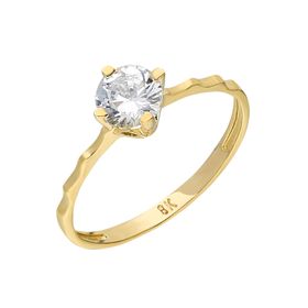 Chavin DU29-17 0.65 Carat Tek Taş Sarı Altın Yüzük