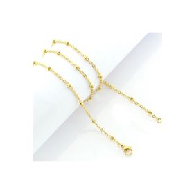 Chavin EB28 Sarı 2 mm 50 cm İnce Araları Toplu Çelik Kolye Zinciri