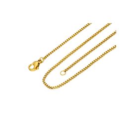 Chavin EB29 Sarı 1.5 mm 45 cm İnce Çelik Kadın Kolye Zinciri