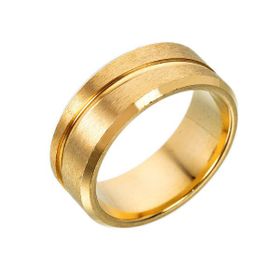 Chavin EC45SR Mat Gold Sarı Çelik Yüzük